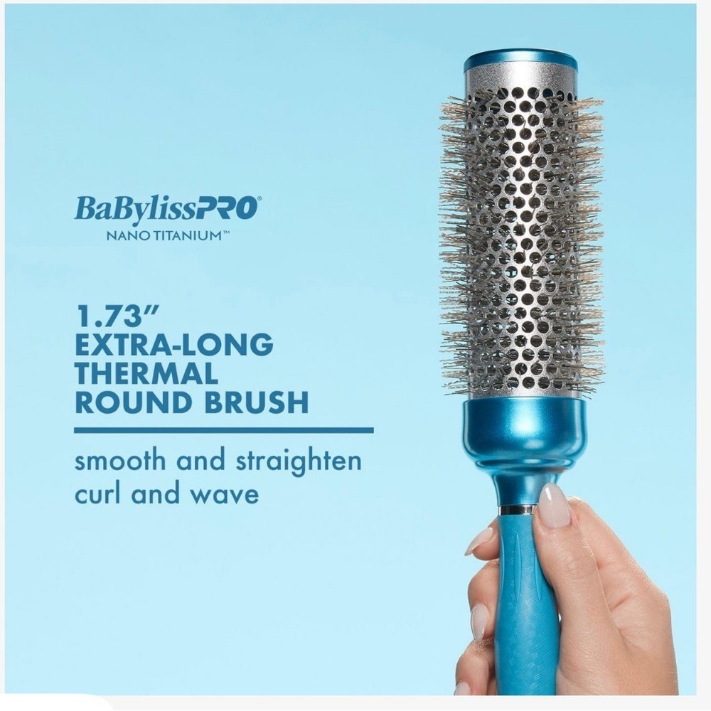 babyliss Nano Titanium Extra-Long Thermal
Round‎ Brush NWT - Picture 3 of 7